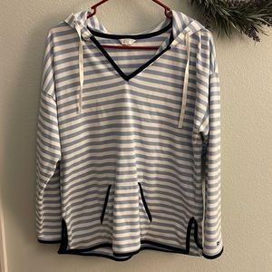 Crown and Ivy striped pullover/hoodie. Size small. Maybe worn a couple times.